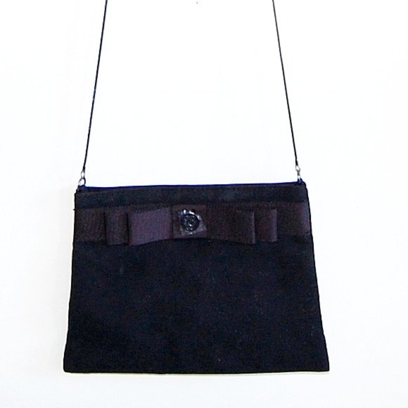 GUERLAIN Black fabric luxury CROSS BODY BAG - Picture 1 of 6